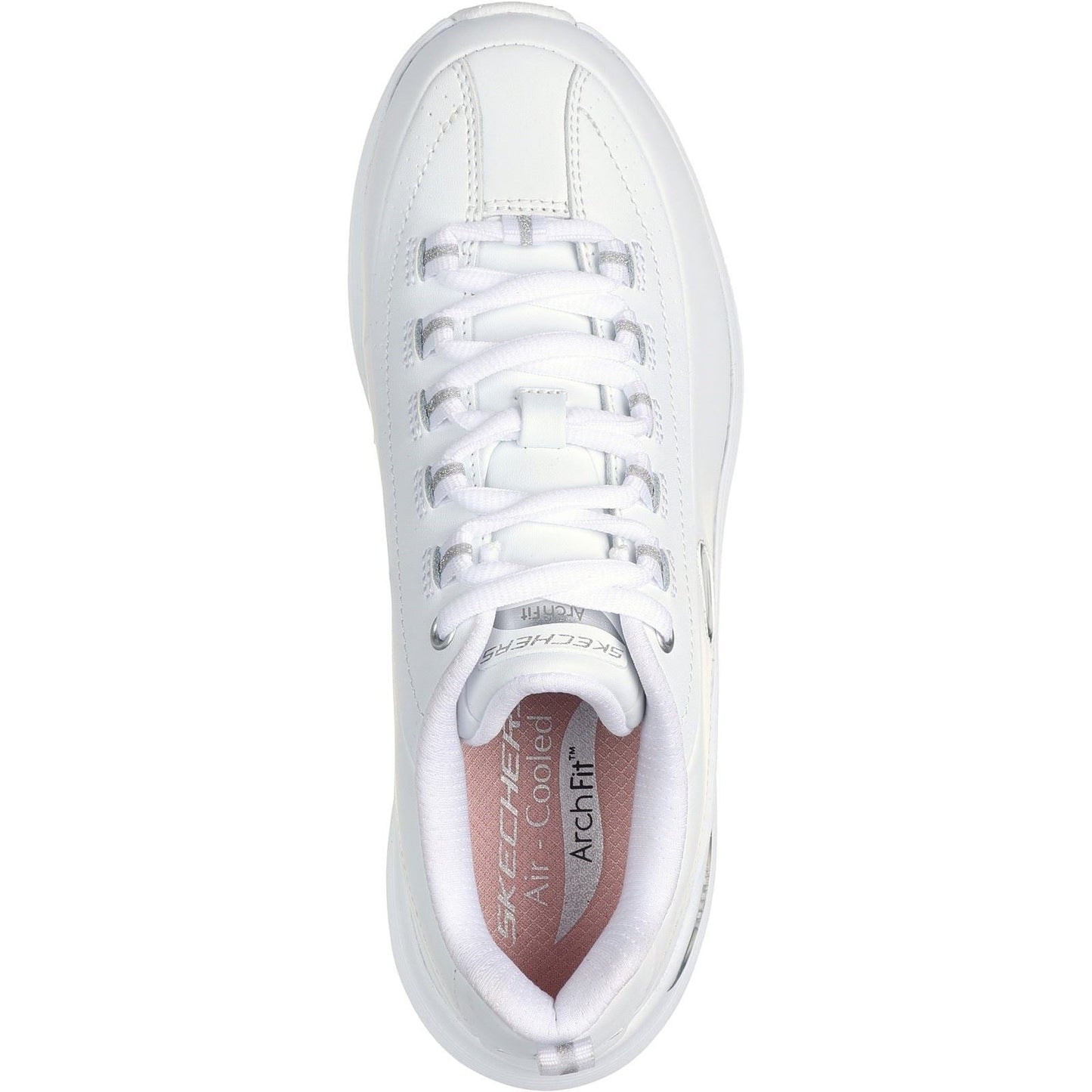 Skechers Women Trainers - Arch Fit 2.0 - Star Bound in White/Silver, 3-8 - GAR150061