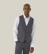 Skopes Jacob Suit Waistcoat For Men in Grey Check, 34R to 62R