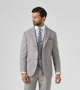 Skopes Tailored Fit Suit Jacket Herringbone Jude in Stone 34 to 62 Short to Long