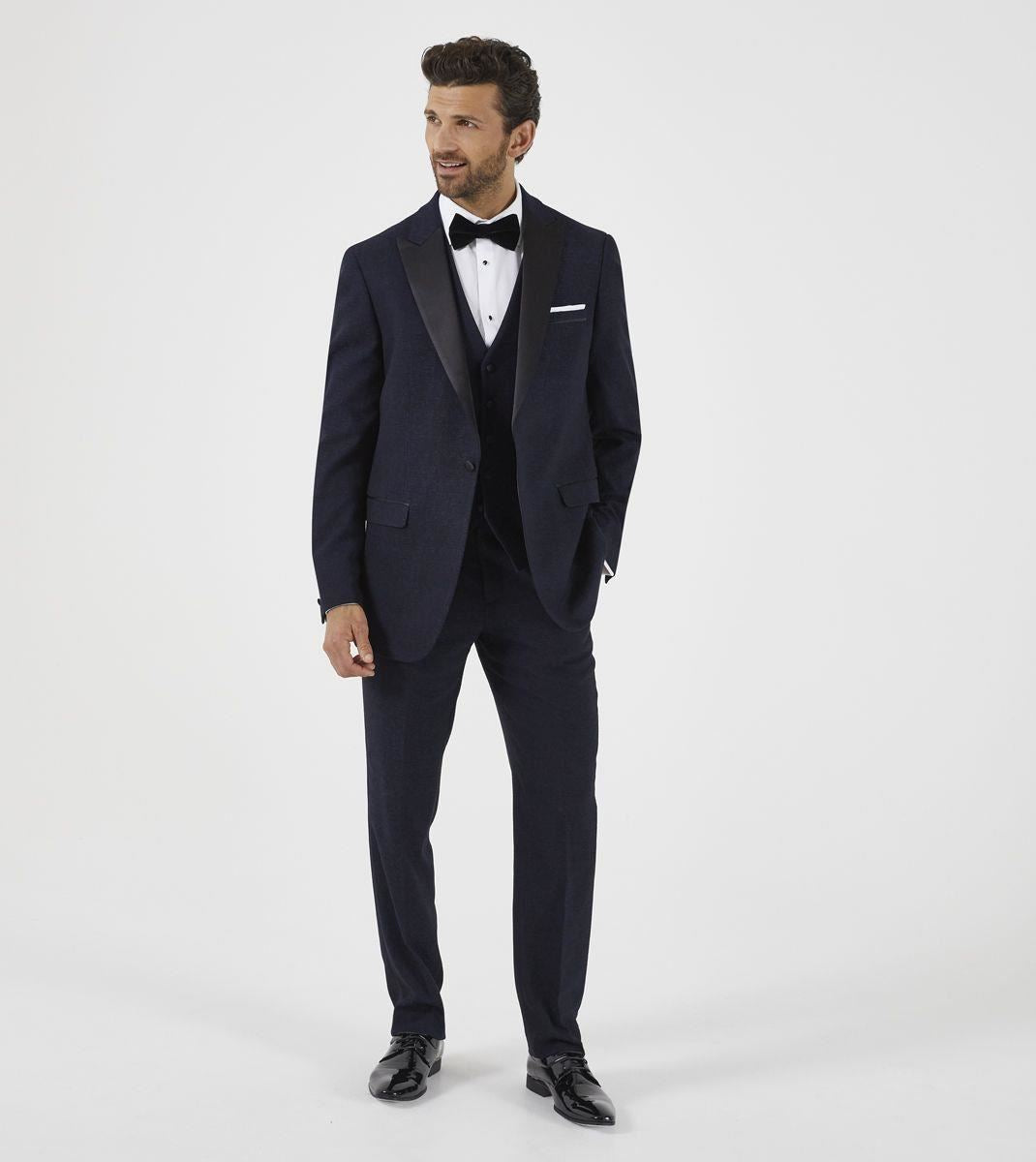 Skopes Tailored Fit Men's Elbridge Dinner Jacket in Blue 34 to 62