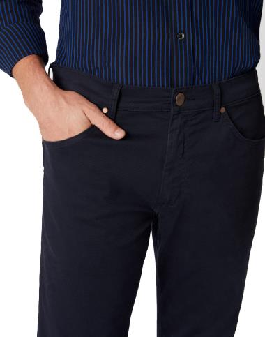 Wrangler Mens Greenboro Stretch Straight Leg Twill Trousers