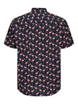 Jack & Jones (12240518) JORJAMES PALMA Short Sleeve Shirt in 3 Colour Options 1XL to 8XL