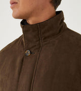 Skopes Men's Plus Size Mid Lengeth Car Coat In Brown Size Small To 5Xl