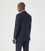 Skopes Hepworth Suit Tailored Fit Jacket For Men in Navy Blue Mini Check, 36S to 62L
