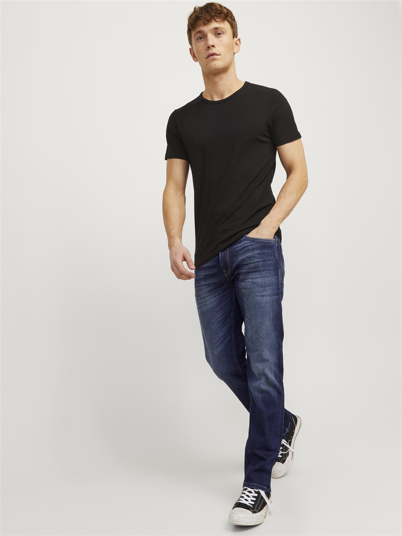 Jack & Jones Regular Fit Jeans For Men - JJICLARK JJORIGINAL JOS 278 NOOS in Blue Denim, 27W-38W
