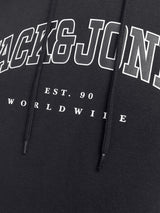 Jack & Jones Sweatshirt Hoodie For Men (JJECALEB VARSITY) in 5 Colours, L-XL