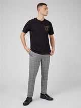 Ben Sherman (0071384IL) Men's Brighton Records Print T-Shirt in Black 2XL to 5XL
