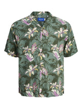 Jack & Jones JORLUKE TAMPA AOP Short Sleeve Printed Shirt for Mens, 1XL-6XL