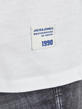 Jack & Jones Casual Fit Size Men's History Short Sleeve Printed Crew Neck Tee in Size 1XL to 6XL, 3 Colours