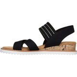 Skechers Women Sandal - Desert Kiss Shore Enough in Black, 3-8 - GAR114130