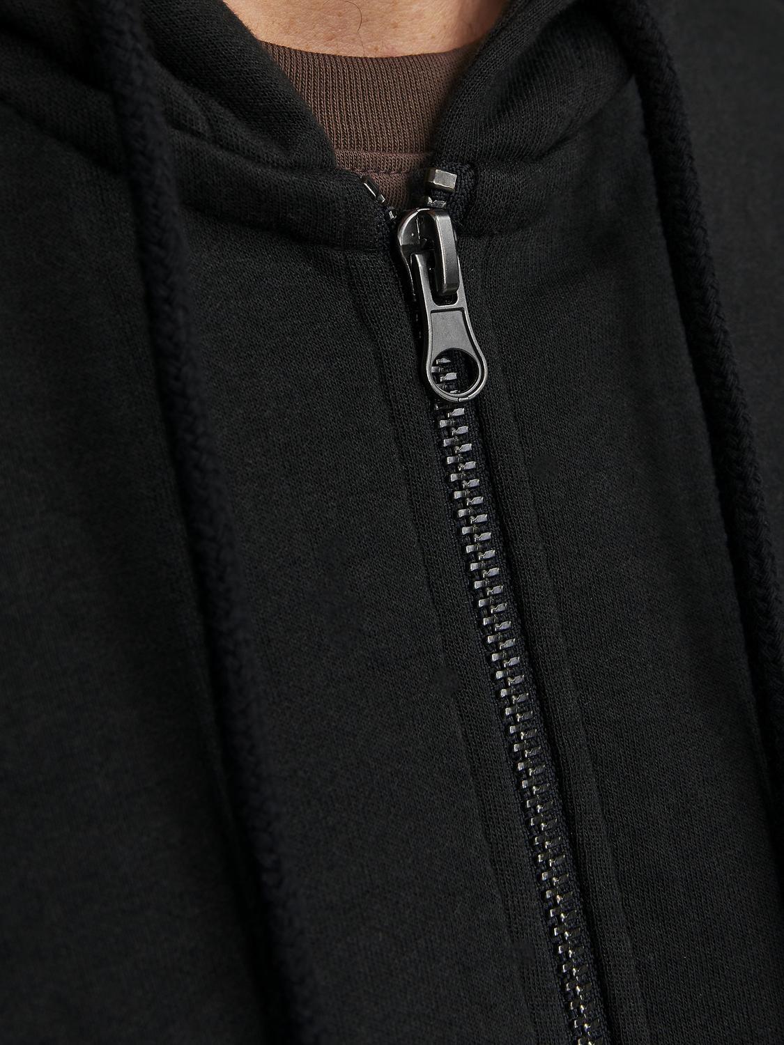 Jack & Jones Sweatshirt Zip Hoodie For Men (JJEBASIC) in 3 Colours, L-XL
