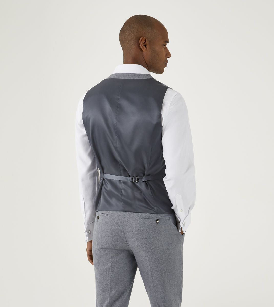 Skopes Jodrell Suit Waistcoat For Men in Silver, 34R-62R