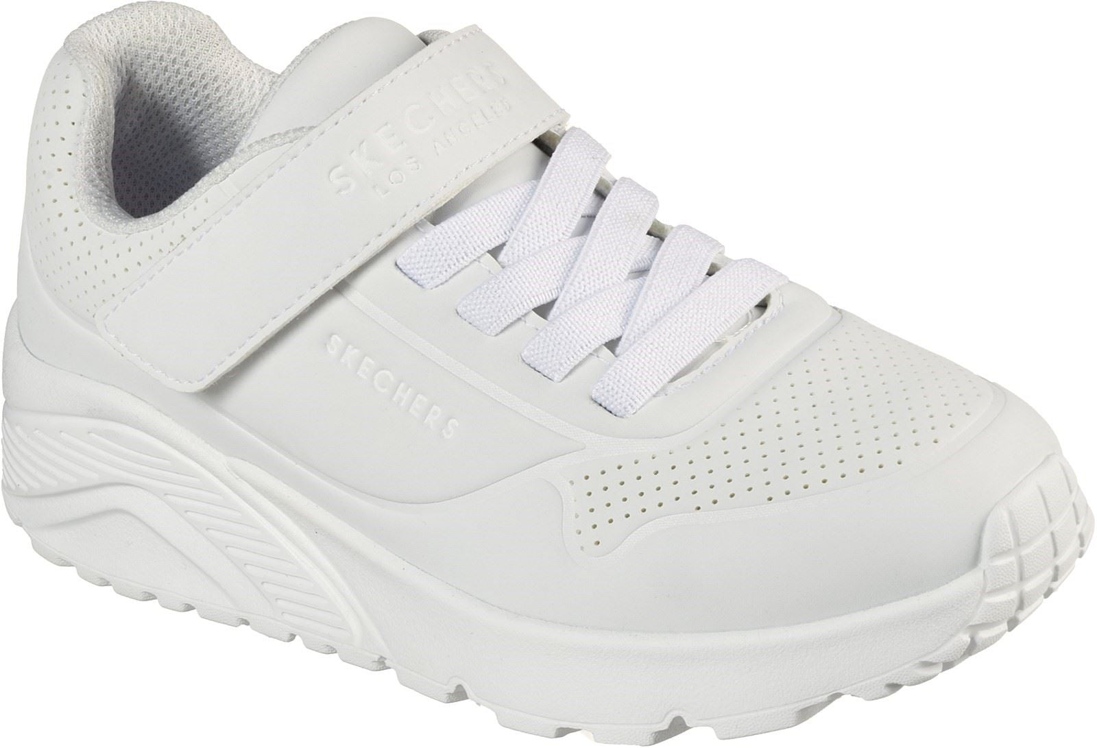 Skechers Uno Lite Vendox School Shoes Boys BTS in White Synthetic & Trim