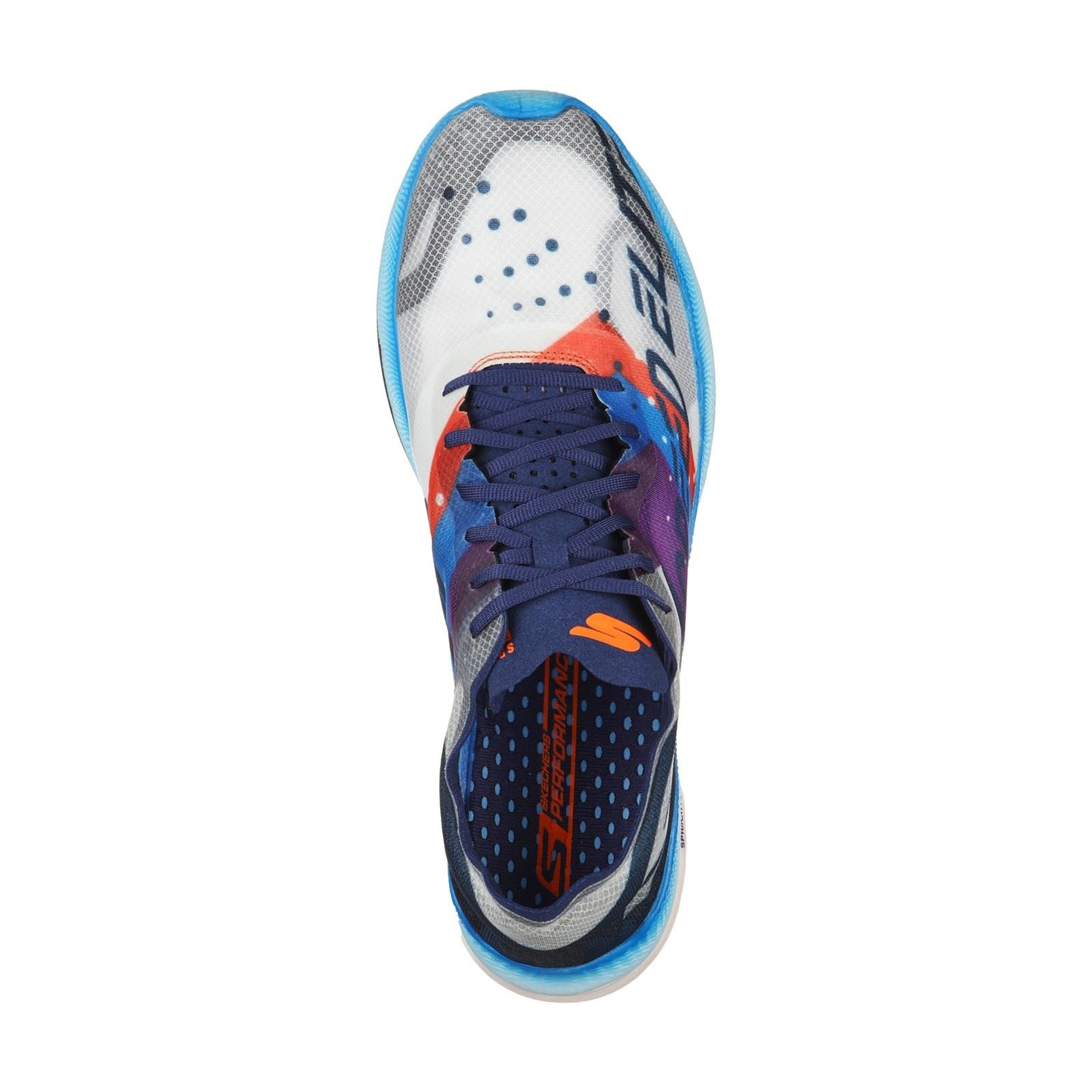Skechers (GAR55221) Men's Go Run Speed Elite Sports Shoes in White/Multi 7 to 12