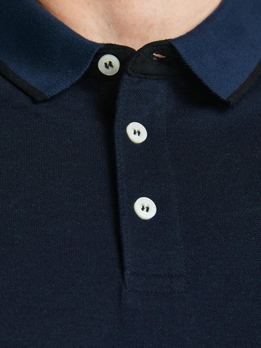 Jack & Jones (12143859) Men's Plus Size JJEPAULOS Polo Shirt in 6 Colours 2XL to 6XL