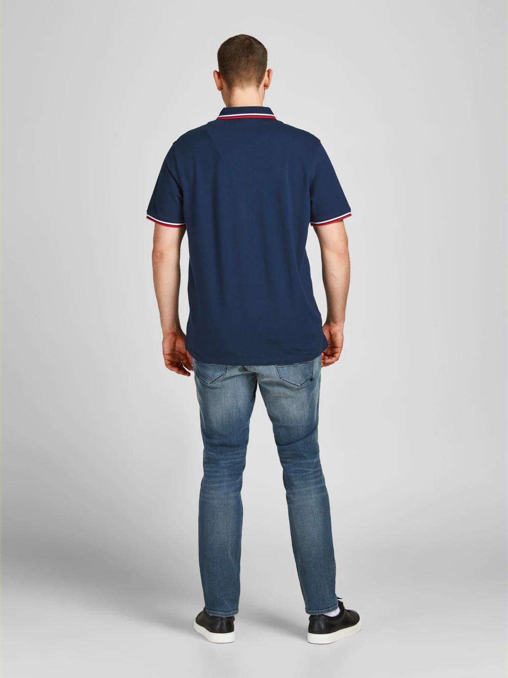 Jack & Jones (12143859) Men's Plus Size JJEPAULOS Polo Shirt in 6 Colours 2XL to 6XL