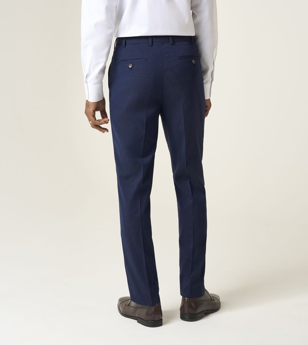 Skopes Caspian Suit Tailored Fit Trouser For Men ins Navy Blue, 30W-58W