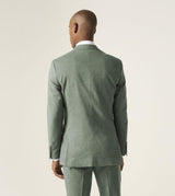 Skopes Calvados Linen Blend Tailored Fit Suit Jacket For Men in Sage, 36S-62L