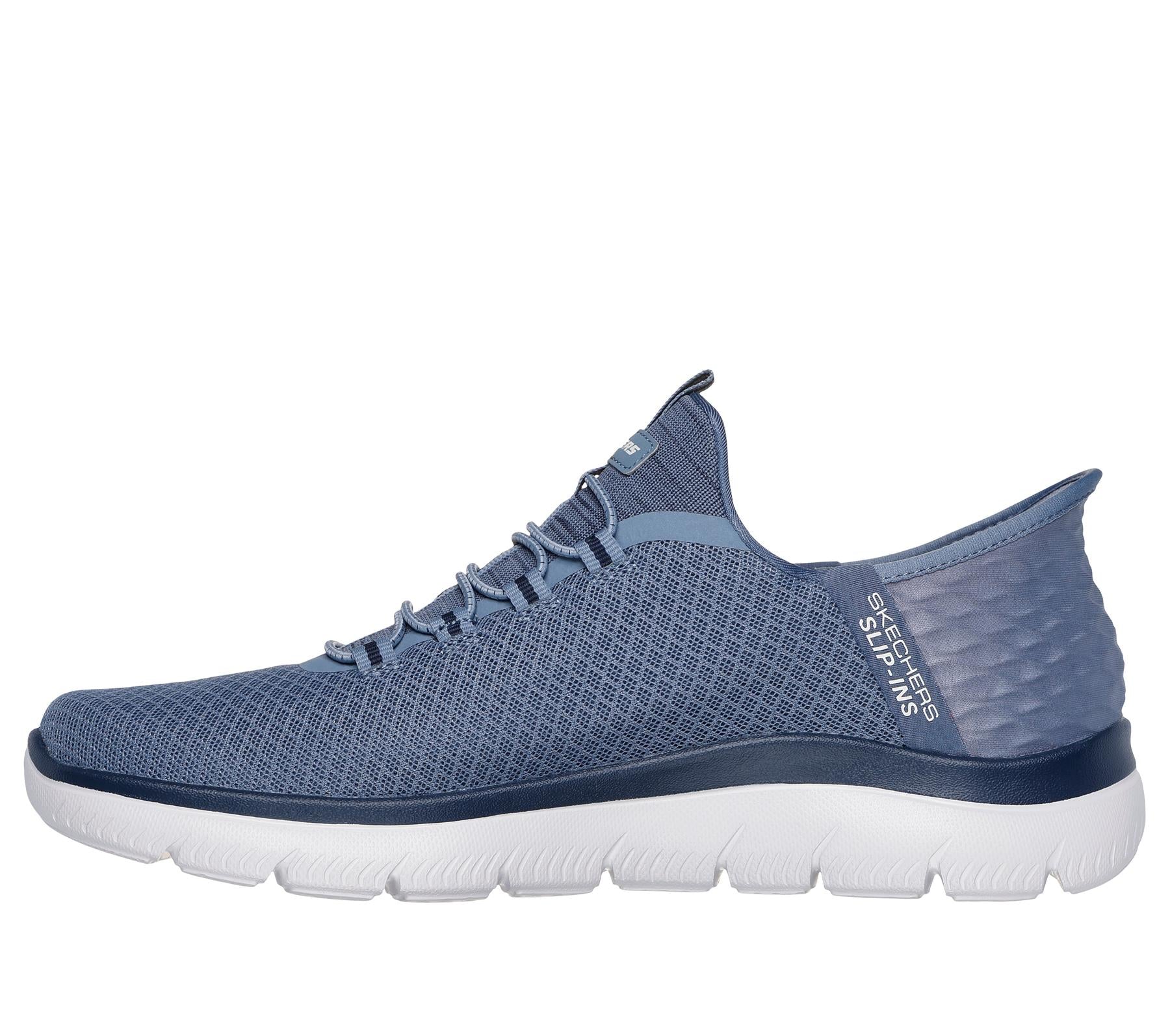 Skechers Slip On Sneaker Shoe For Men Summits High Range Mesh Slip-Ins in Slate, 5.5-14