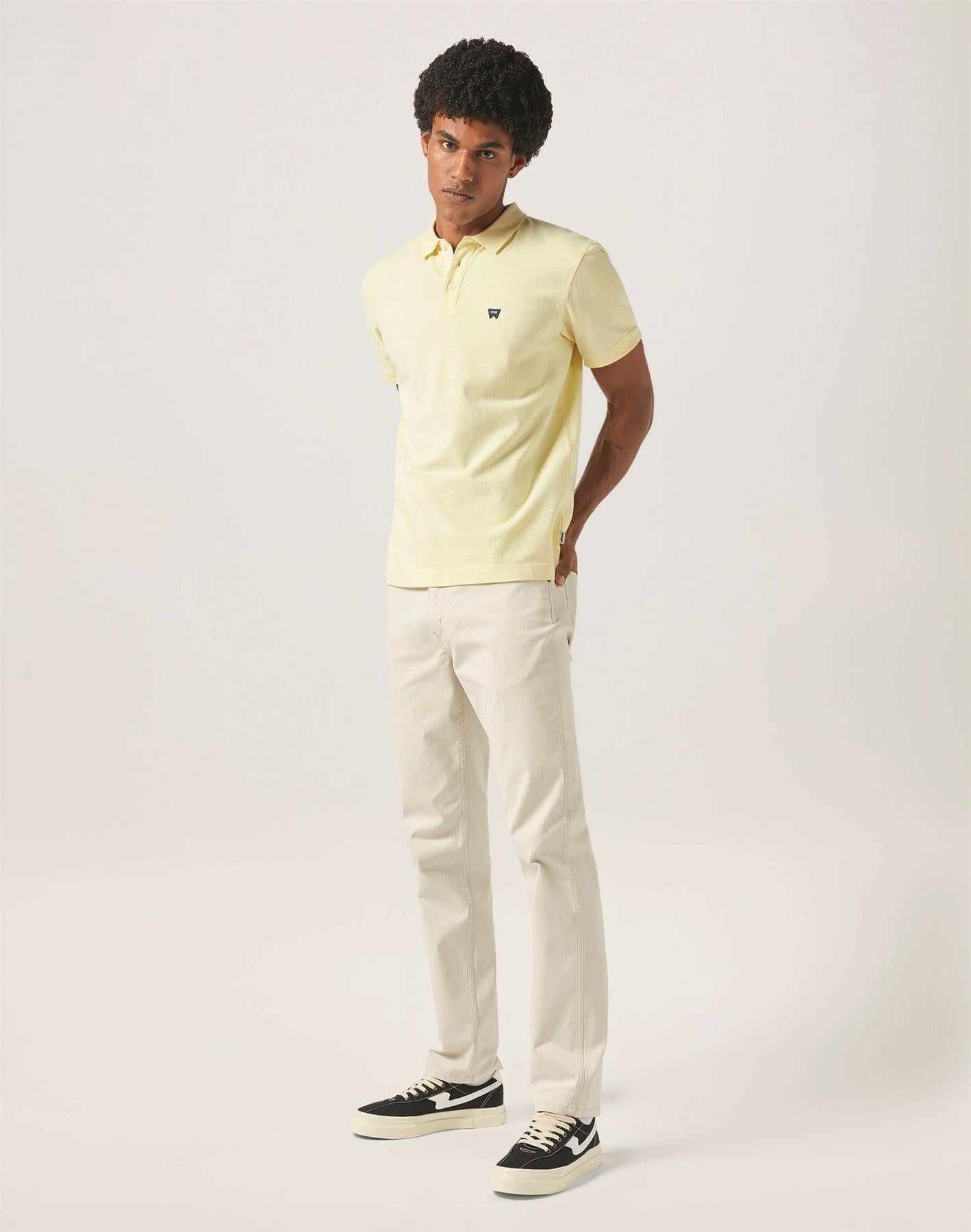 Wrangler Greensboro Regular Straight Soft Cotton Chino Waist 38 To 44 in Stone and Dark Navy Colours