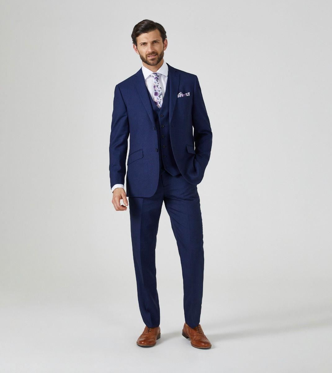 Skopes Men's Harcourt Tailored Fit Jacket in Navy 34 to 72 Short to Long