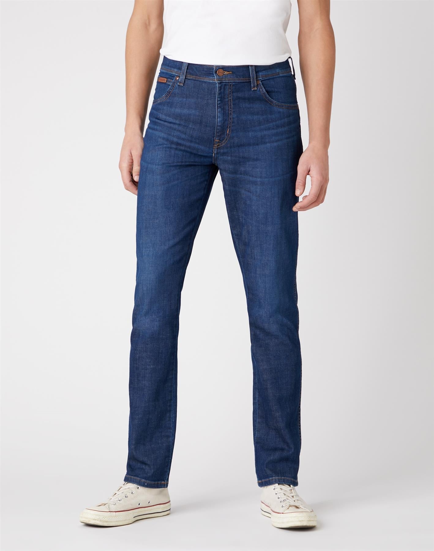 Wrangler Men's Texas Slim Stretch Airlie Blue Jeans Waist 38 - 46