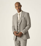 Skopes Calvados Linen Blend Tailored Fit Suit Jacket For Men in Stone Beige, 36S-62L