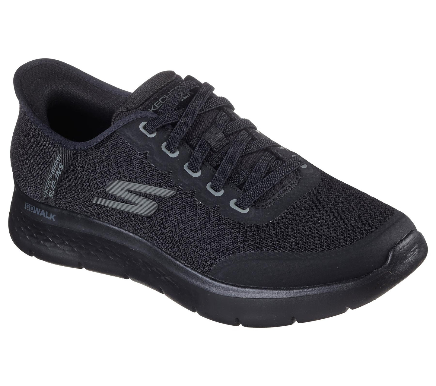 Skechers Slip On Shoe For Men Go Walk Flex Netro Slip-Ins in Black, 6-15