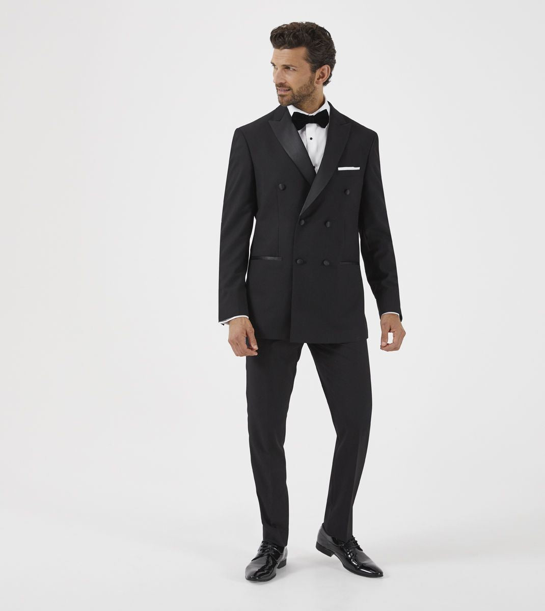 Skopes Sinatra Dinner Suit Slim Trouser For Men's in Black, 34W to 50W