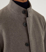 Skopes Men's Plus Size Classic Style Overcoat In Oatmeal Size 2Xl-5Xl