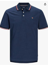 Jack & Jones JPRBLUWIN Short Sleeve Polo for Mens in 3 Colours, 1XL-6XL