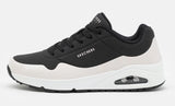 SKECHERS Men's Street Uno  Timeline shoe in Black/White