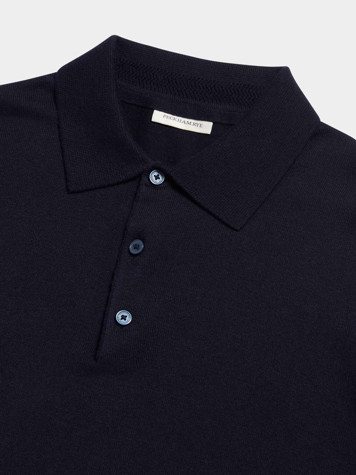 Jersey Knit Polo Shirt in Dark Sapphire Navy