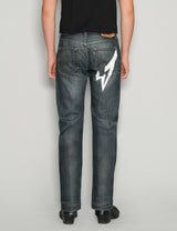 'Love Will Tear Us Apart' Jeans in Indigo