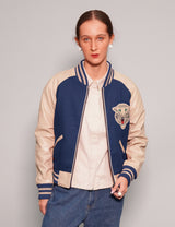 IMMORTAL Varsity Bomber Jacket - Blue