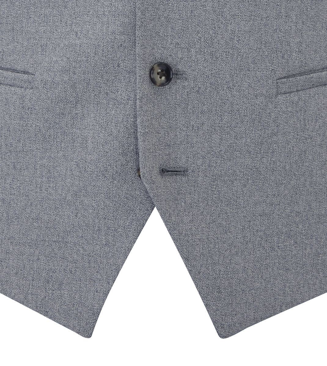 Skopes Jodrell Suit Waistcoat For Men in Silver, 34R-62R