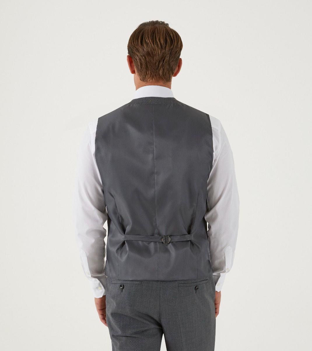 Skopes Men's Tailored Fit Farnham Waistcoat in Grey 34 to 72 Regular