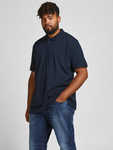Jack & Jones Plus Size Men's Pique Basic Polo in XL-6XL, 3 Colours