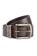 Wrangler Men's Premium Leather Metal Loop Belt in 3 Colours Size 80" to 115"