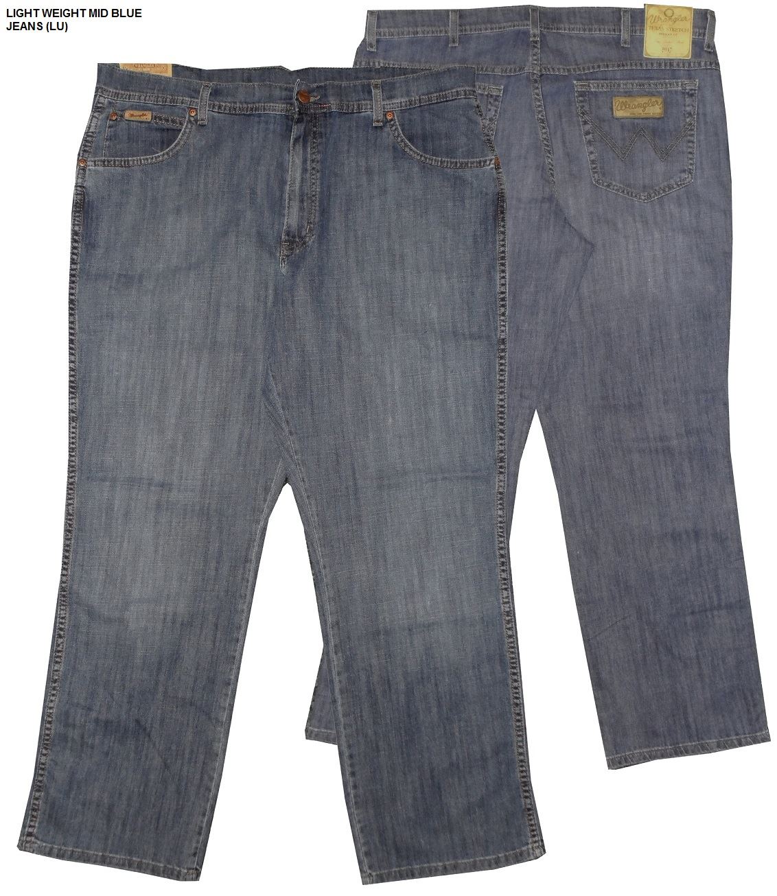 Wrangler Men's Texas Tall Fit jeans in Stonewash Stonewash Waist 32 - 46
