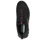 Skechers Men's Glide-Step Fasten Up Sneaker shoes in Black in UK 6 to UK 13