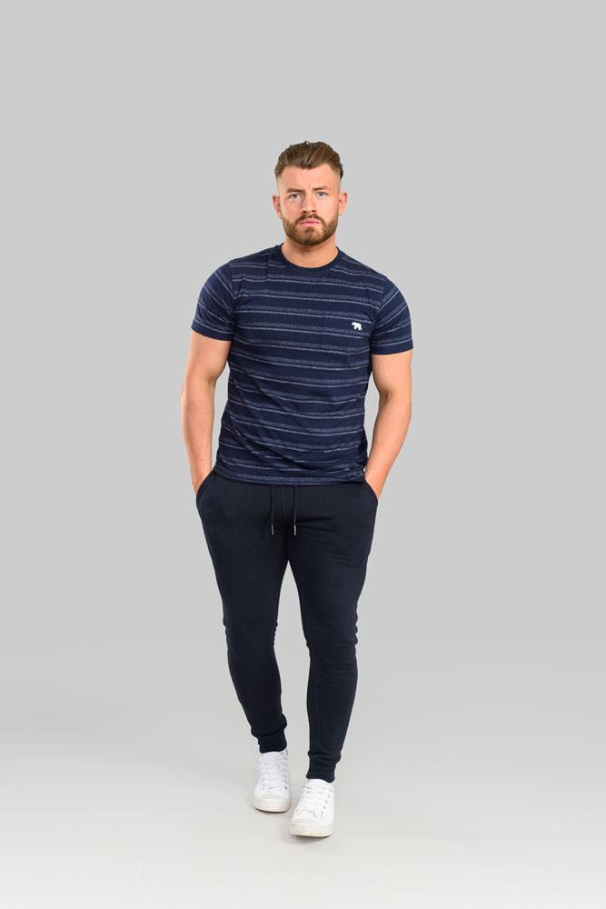 Duke - D555 Cuffed Jogger With Side And Back Pockets In Navy 2Xl- 6Xl