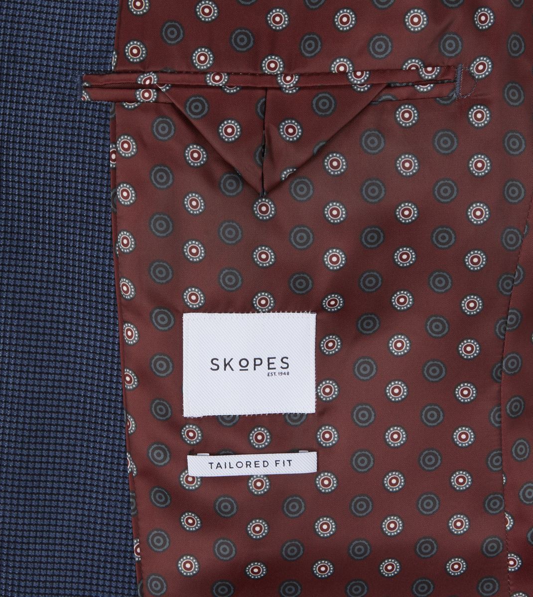 Skopes Hodgkinson Textured Sports Jacket For Mens in Blue, 36S-62L
