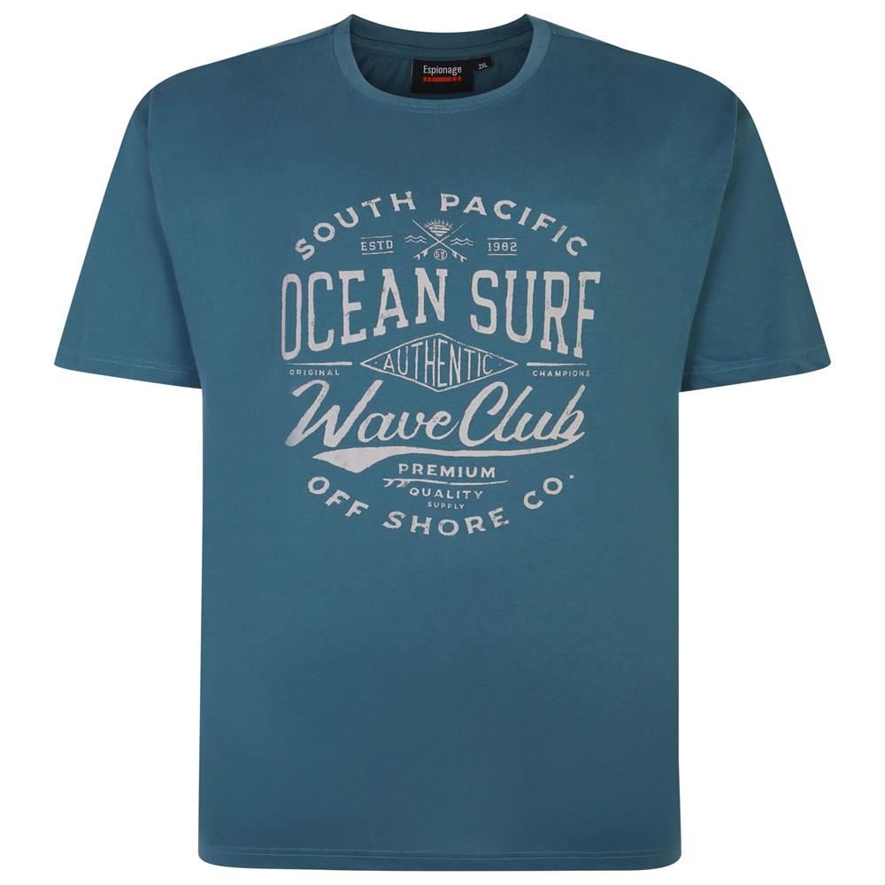 Espionage (T370) Men's Plus Size Escape The City T-Shirt in 4 Colour Options 2XL to 8XL