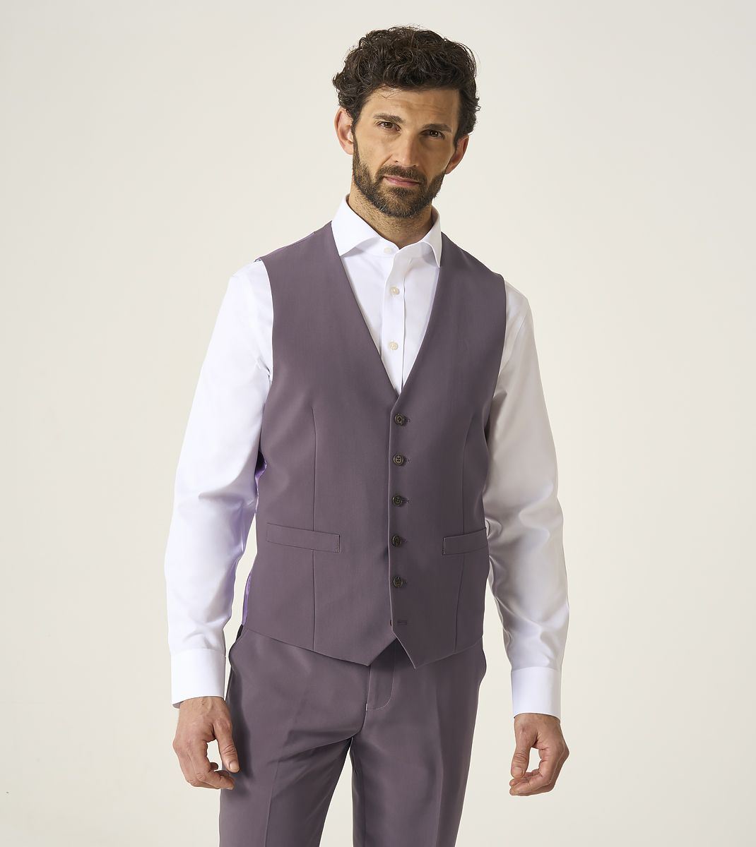 Skopes Beckett Suit Waistcoat For Men in Mauve, 36R-62R