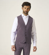 Skopes Beckett Suit Waistcoat For Men in Mauve, 36R-62R