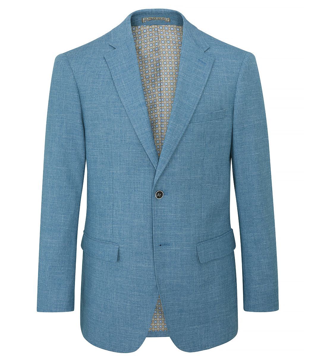Skopes Tailored Fit Jamie Suit Jacket For Men in Aqua Blue, 36S-62L