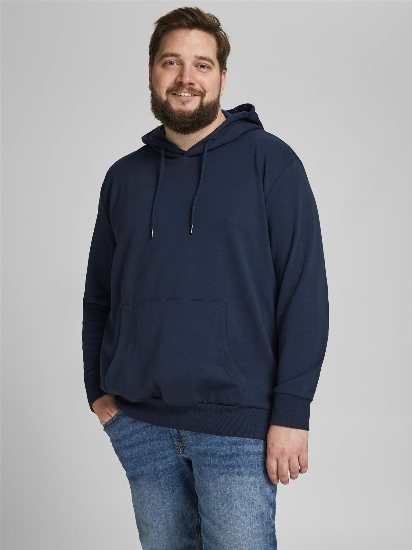 Jack & Jones Mens Plus Size Basic Pullover Hood