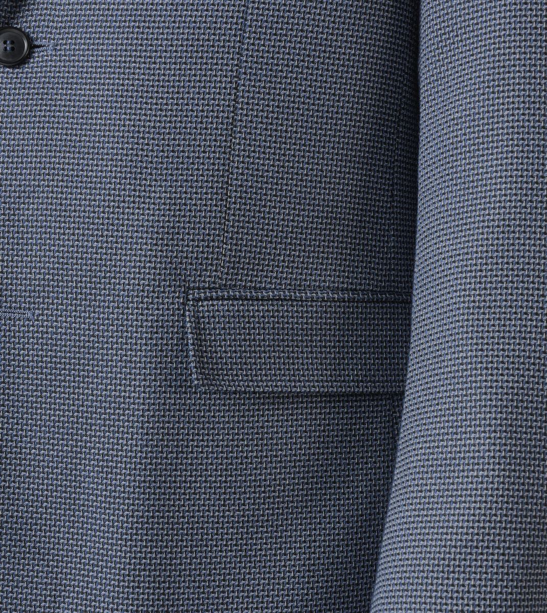 Skopes Doug Textured Tailored Fit Jacket For Men in Blue, 36S-62L