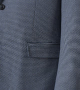 Skopes Doug Textured Tailored Fit Jacket For Men in Blue, 36S-62L